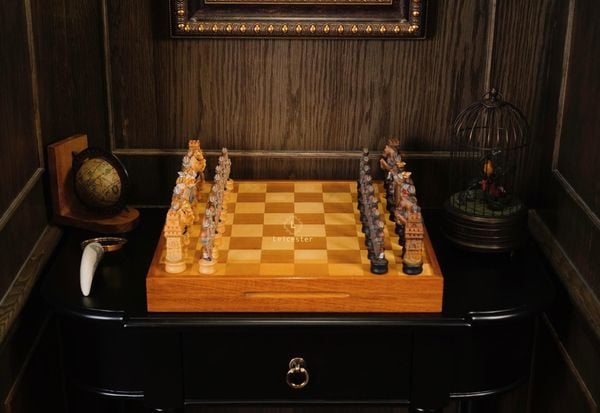  Medieval chess set vintage 