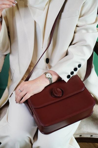  Cartier Turnlock Shoulder Bag Vintage 