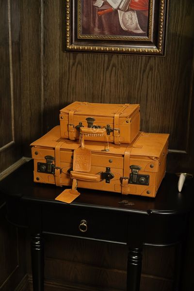  Vintage Suitcases Set 