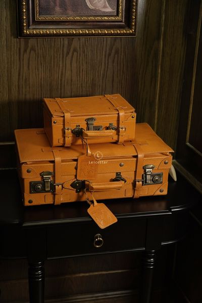  Vintage Suitcases Set 