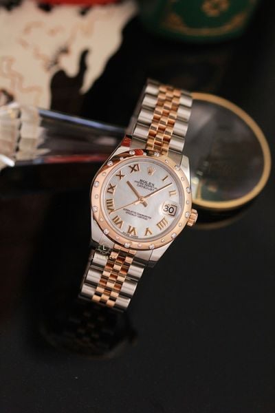  Rolex Date Just Demi 18K Rose Gold size 31 REF: 178341 