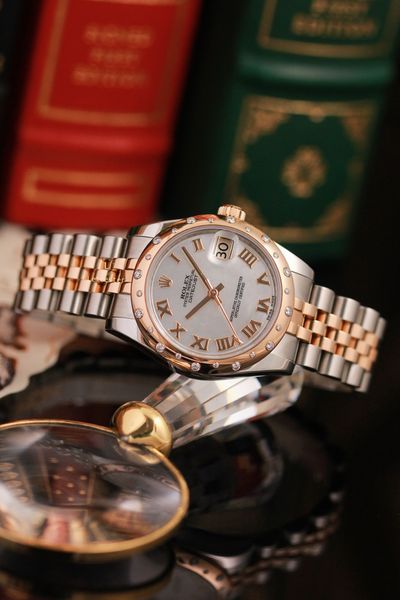  Rolex Date Just Demi 18K Rose Gold size 31 REF: 178341 