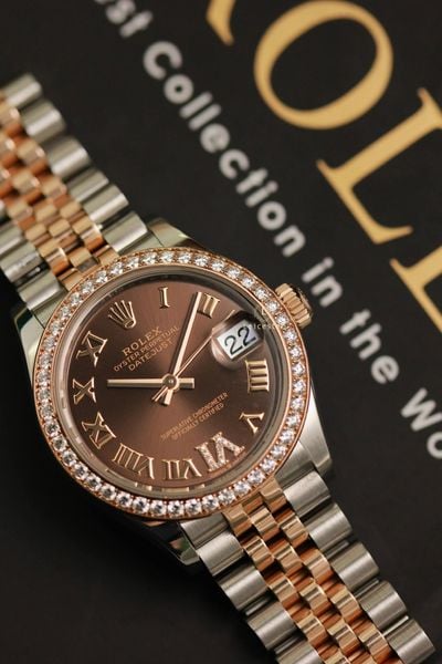  Rolex Date Just size 31 Rose Gold Diamond 