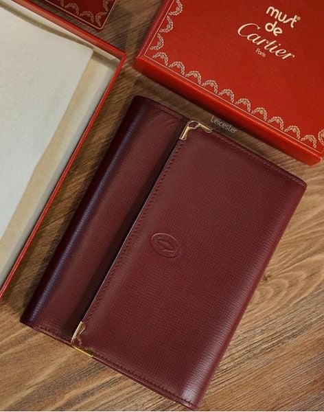  Trifold Wallet Must De Cartier Kisslock 