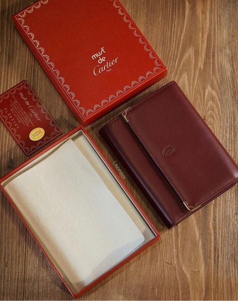  Trifold Wallet Must De Cartier Kisslock 