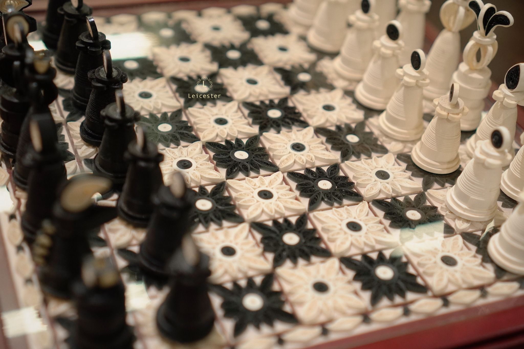 Quilling chess set Leicester