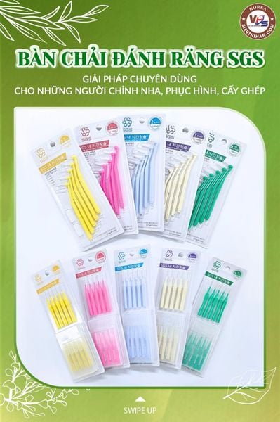  Bàn Chải Kẽ Răng SGS Loại Tiêu Chuẩn 5P( răng hàm) 