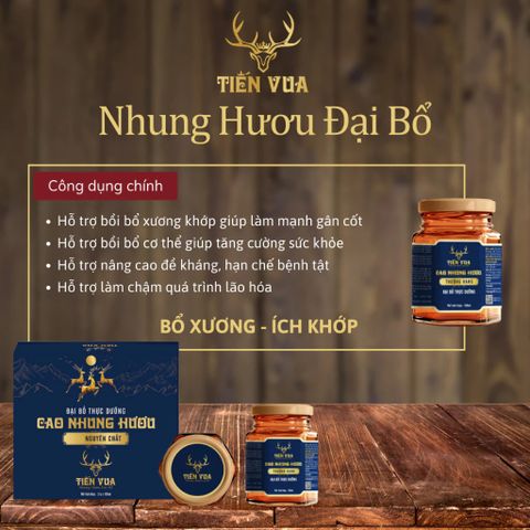  Cao Nhung Hươu 300ml |  Hộp 2 lọ x 10gr Cao Nhung Hươu 