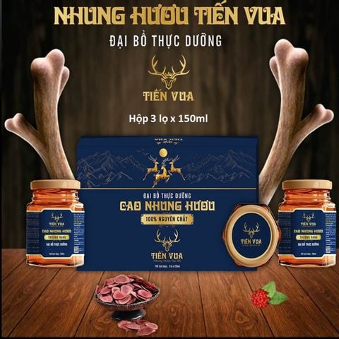  Cao Nhung Hươu 450ml |  Hộp 3 lọ x 30gr Cao Nhung Hươu 