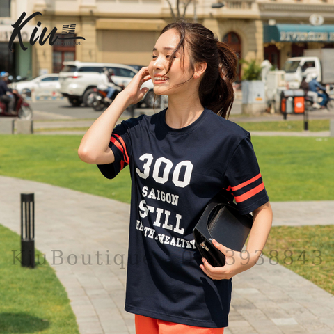 Áo thun nữ form rộng tay lỡ Antini - Saigon Still 300SG
