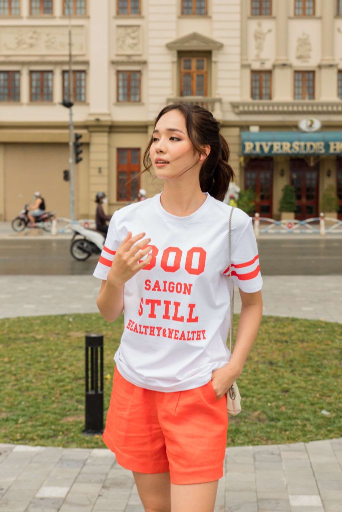 Áo thun nữ form rộng tay lỡ Antini - Saigon Still 300SG
