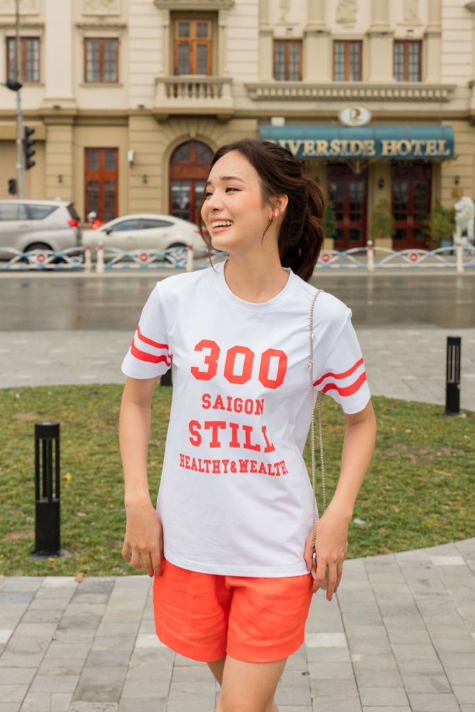 Áo thun nữ form rộng tay lỡ Antini - Saigon Still 300SG