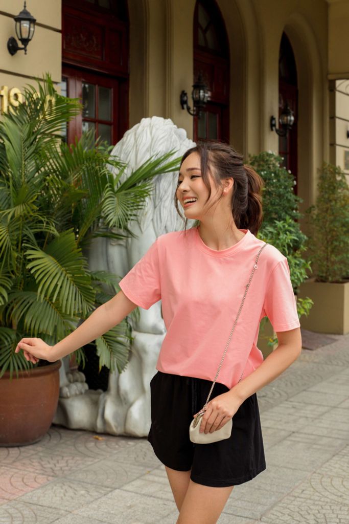 Áo thun Unisex Antini Basic phông trơn nam nữ tay lỡ form rộng oversize