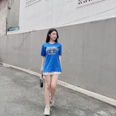 Áo thun nam nữ tay lỡ form rộng in gấu
