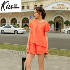 Set Baby Doll Cam - Vải linen, form regular fit - Thời Trang Kiu Boutique