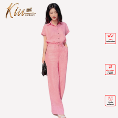 Set Sơ-mi tay liền quần ống suông