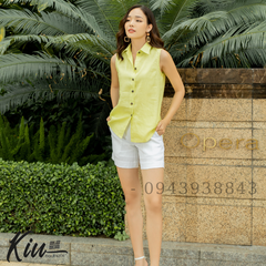 Set Quần Short Áo Sơ mi không tay