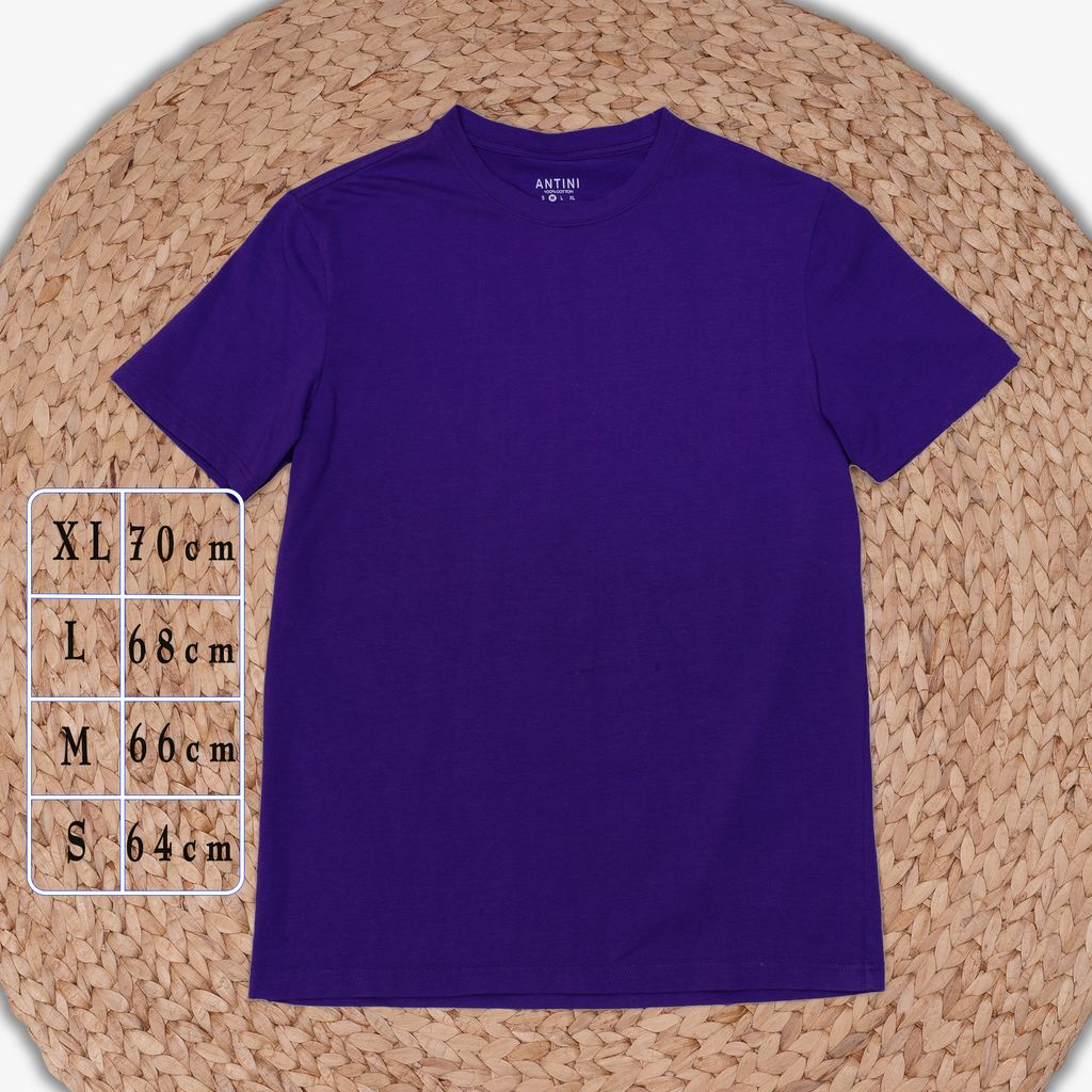 Áo thun Unisex Antini Basic phông trơn nam nữ tay lỡ form rộng oversize