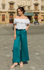 Quần Linen Sớ Xéo