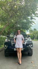 Áo thun tron thể thao form rộng tay lỡ cổ tròn  2 chiều
