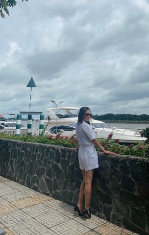 Set Short Áo Cổ Danton (Trắng)  Linen Tưng (Lanh) Thời Trang KiuBoutique