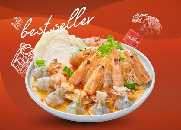  Gỏi tôm sống với sốt ớt chanh 