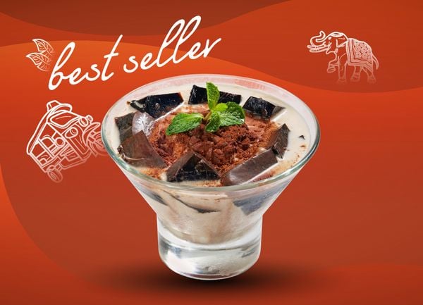  Thạch núi lửa sữa tươi 