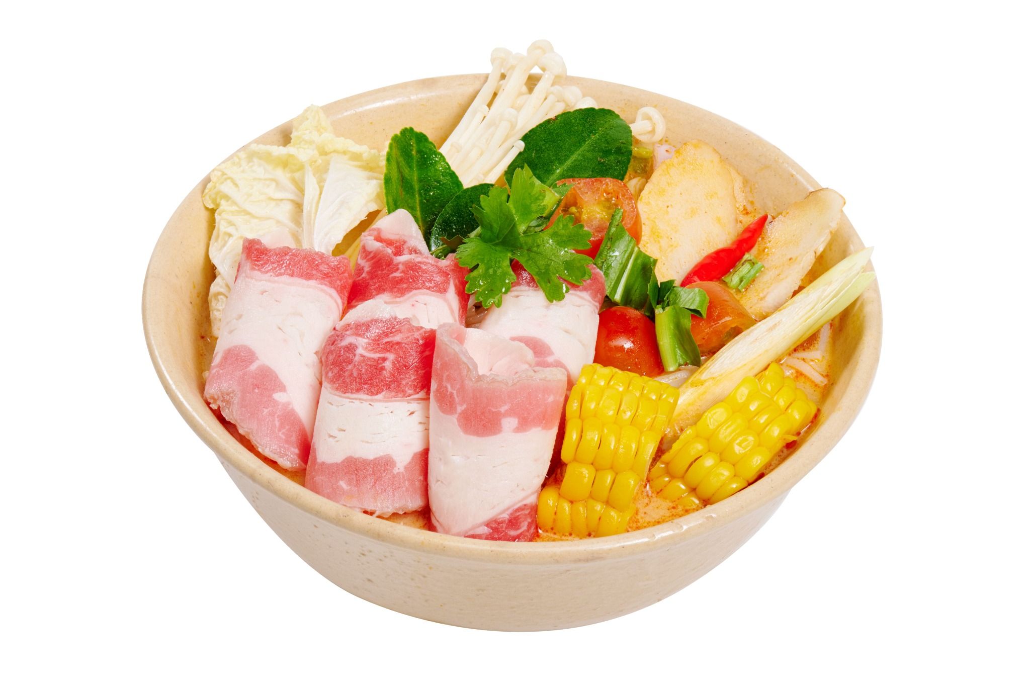  Miến/ Bún tươi nấu Tomyum bò 