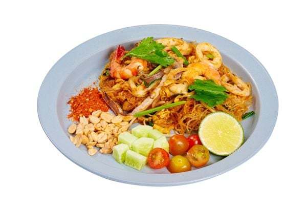  Miến xào hải sản sốt suki 