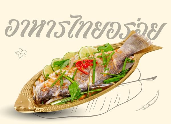  Cá chẽm hấp sốt chanh 