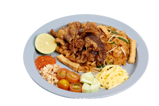  Pad Thái thịt bò và trứng 
