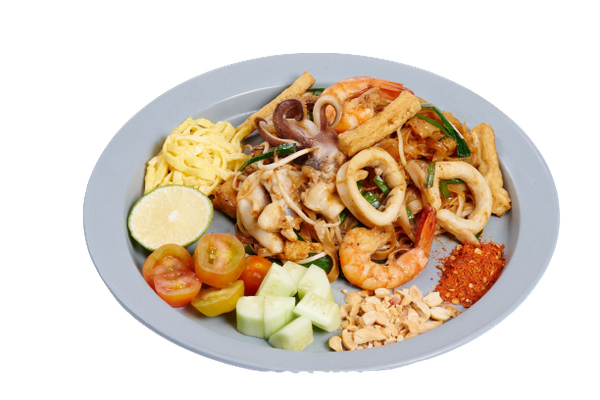  Pad Thái tôm và mực 