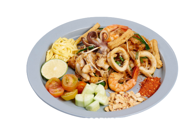  Pad Thái tôm và mực 