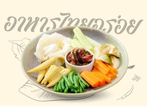  Rau củ chấm kho quẹt Thái 