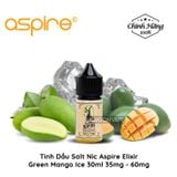  Aspire Elixir Green Mango Ice Salt 30ml Tinh Dầu Vape Chính Hãng 