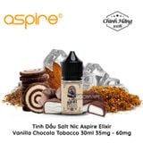  Aspire Elixir Vanilla Chocolate Tobacco Salt 30ml Tinh Dầu Vape Chính Hãng 