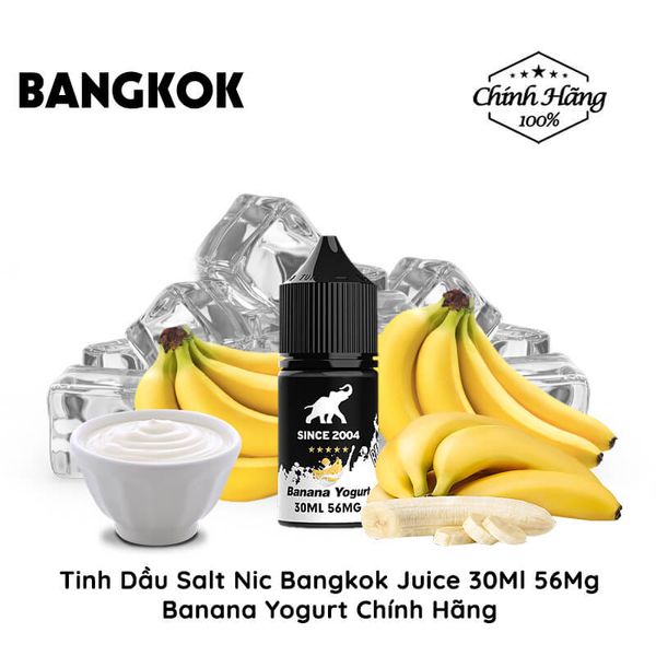 Bangkok Juice Banana Yogurt Salt 30ml Tinh Dầu Vape Chính Hãng