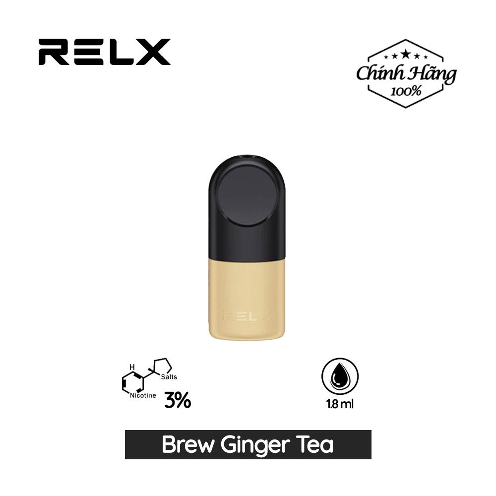  RELX Pod Pro Brew Ginger Tea Chính Hãng Cho RELX Infinity - RELX Essential 
