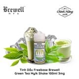  Brewell Mylk Green Tea Mylk Shake Freebase 100ml Tinh Dầu Vape Mỹ Chính Hãng 