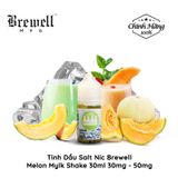  Brewell Melon Mylk Shake Salt 30ml Tinh Dầu Vape Mỹ Chính Hãng 