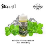  Brewell Mint Freebase 100ml Tinh Dầu Vape Mỹ Chính Hãng 