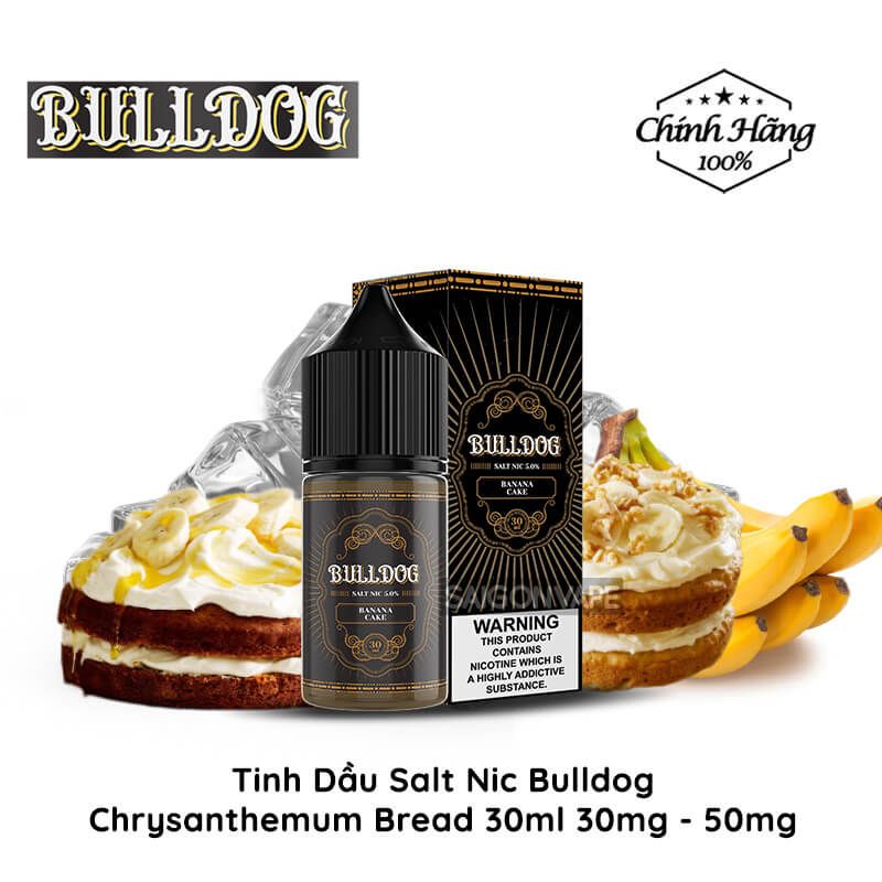  Bulldog Banana Cake Salt 30ml Tinh Dầu Vape Chính Hãng 