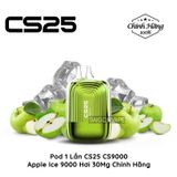  CS25 CS9000 9000 Hơi Apple Ice Vape Pod Hút 1 Lần Chính Hãng 