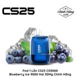  CS25 CS9000 9000 Hơi Blueberry Ice Vape Pod Hút 1 Lần Chính Hãng 