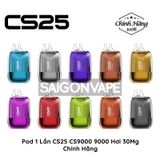  CS25 CS9000 9000 Hơi Lychee Passion Fruit Orange Vape Pod Hút 1 Lần Chính Hãng 