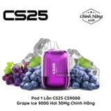  CS25 CS9000 9000 Hơi Grape Ice Vape Pod Hút 1 Lần Chính Hãng 