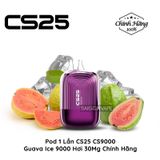  CS25 CS9000 9000 Hơi Guava Ice Vape Pod Hút 1 Lần Chính Hãng 