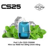  CS25 CS9000 9000 Hơi Mint Ice Vape Pod Hút 1 Lần Chính Hãng 