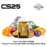  CS25 CS9000 9000 Hơi Passion Fruit Orange Vape Pod Hút 1 Lần Chính Hãng 