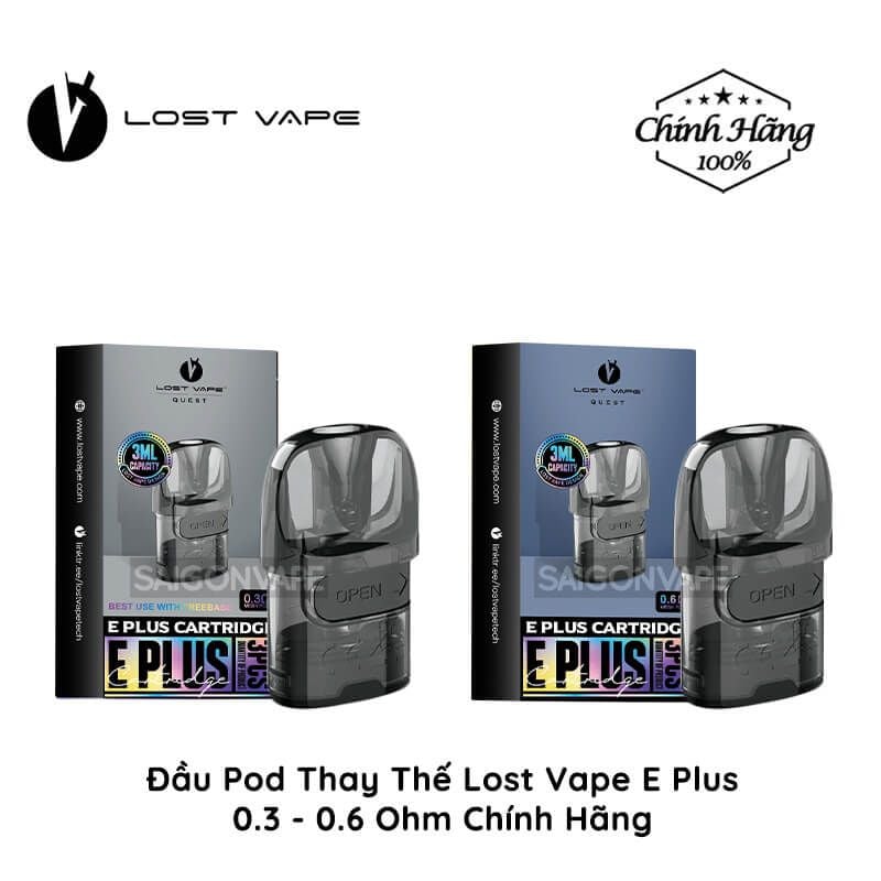  Đầu Pod Thay Thế Lost Vape E Plus Cho Thelema Elite 40 Chính Hãng 